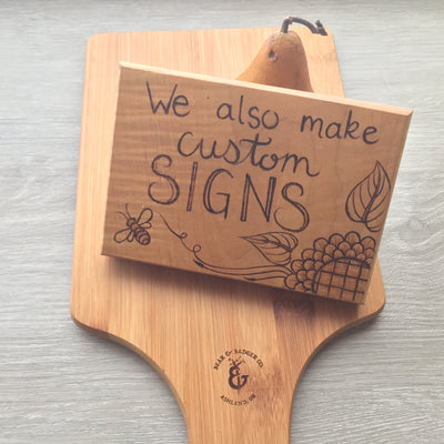 Custom Sign Work